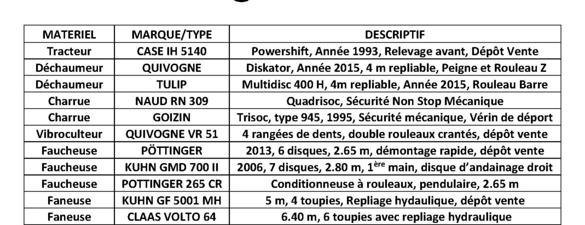 machines occasions agricoles