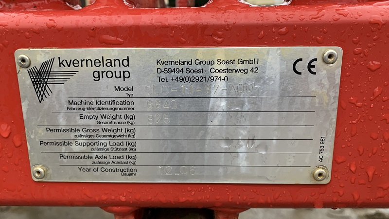 Dechaumeur Kverneland CLC 11 87 A00 6640