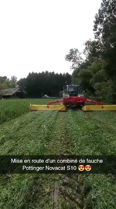 combiné de fauche pottinger novacat S10