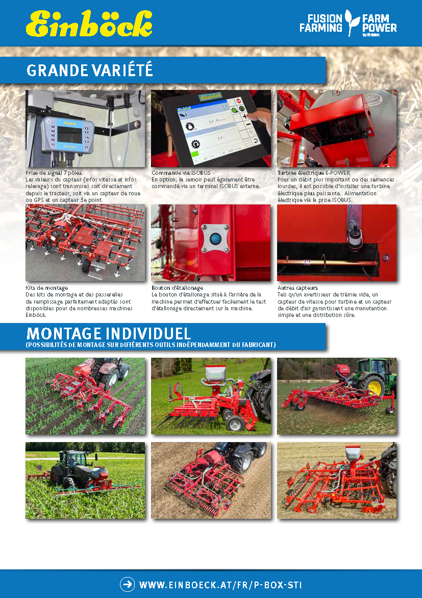 Einböck promotion semoirs